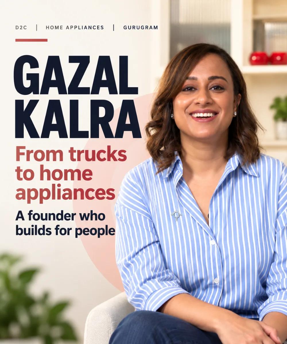Gazal Kalra co-founded Rivigo, India’s first trucking unicorn, on a promise to get drivers home every night