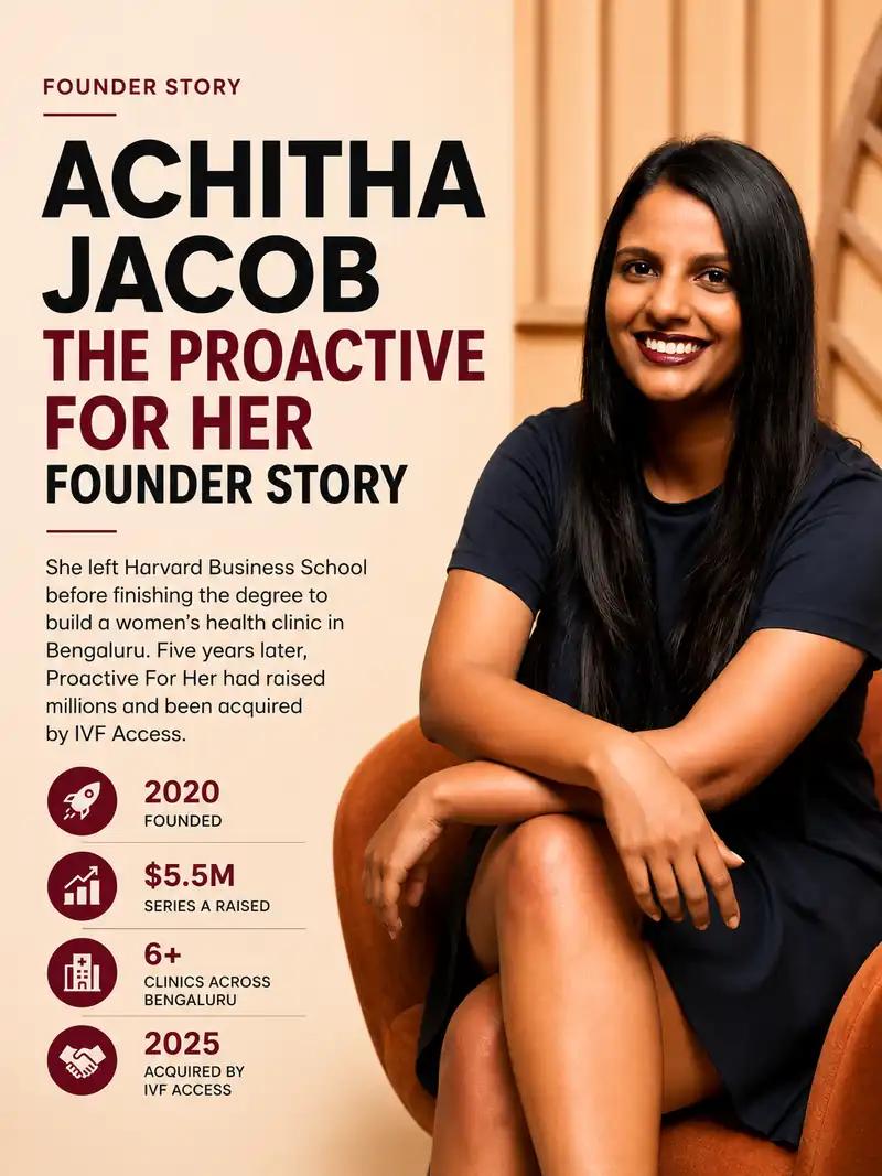Achitha Jacob, the Proactive For Her founder story
