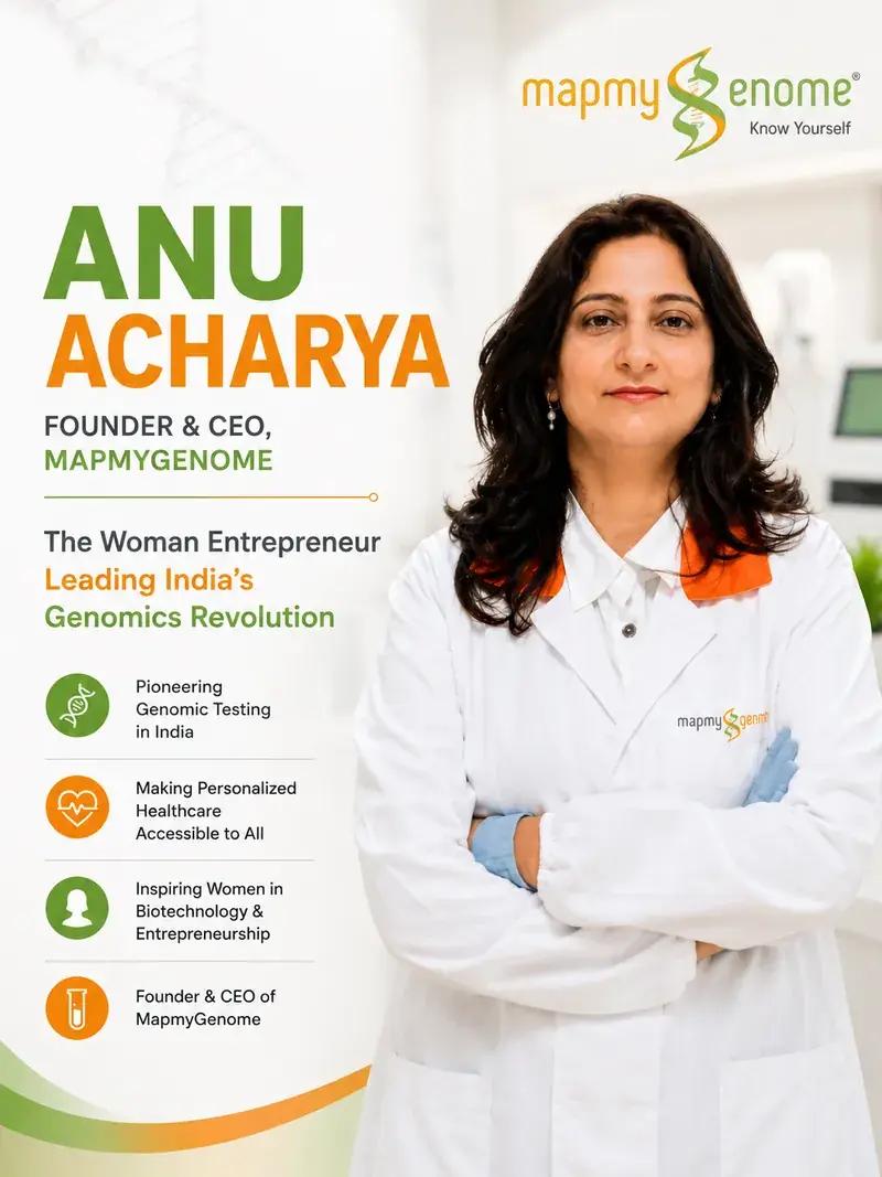 Anu Acharya, a physicist turned genomics entrepreneur, built Mapmygenome to put personalised health in Indian homes