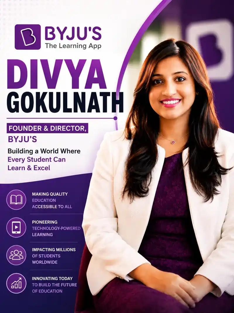 Divya Gokulnath went from a student in Byju Raveendran’s class to co-founder of India’s biggest edtech