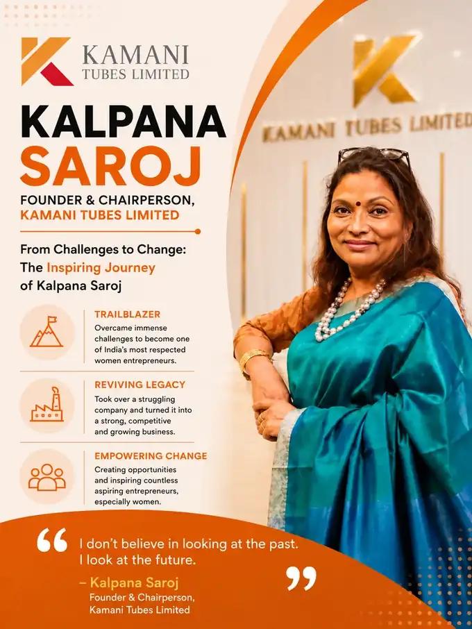 How Kalpana Saroj rebuilt the bankrupt Kamani Tubes, from a child marriage in a Vidarbha village to a Padma Shri