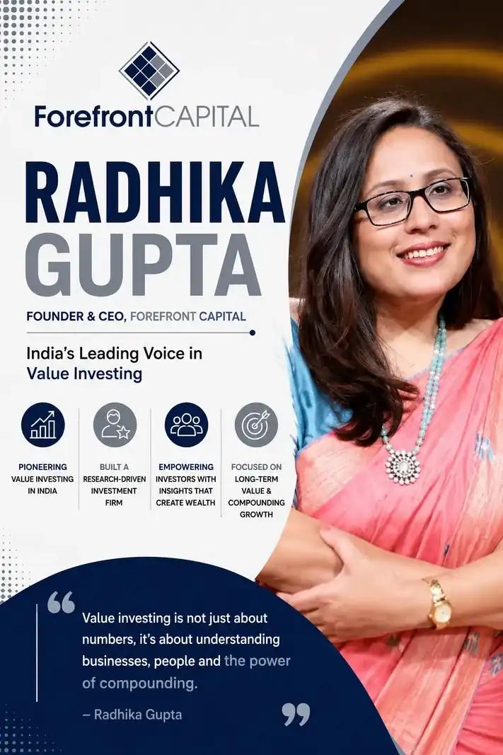 Radhika Gupta co-founded a quant fund, sold it to Edelweiss, then ran the whole fund house