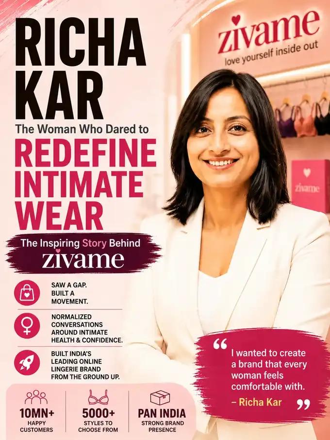 Richa Kar built Zivame to give Indian women a private way to shop lingerie
