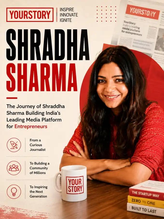 Shradha Sharma started YourStory from a single laptop, it became India’s default record of its founders