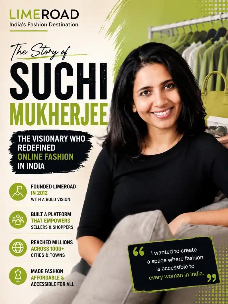 Suchi Mukherjee built LimeRoad before social commerce had a name in India, and sold it to V-Mart Retail a decade later