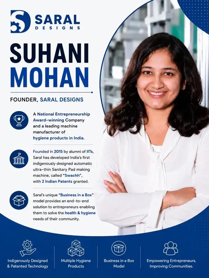 How Suhani Mohan left investment banking to make sanitary pads where women actually live