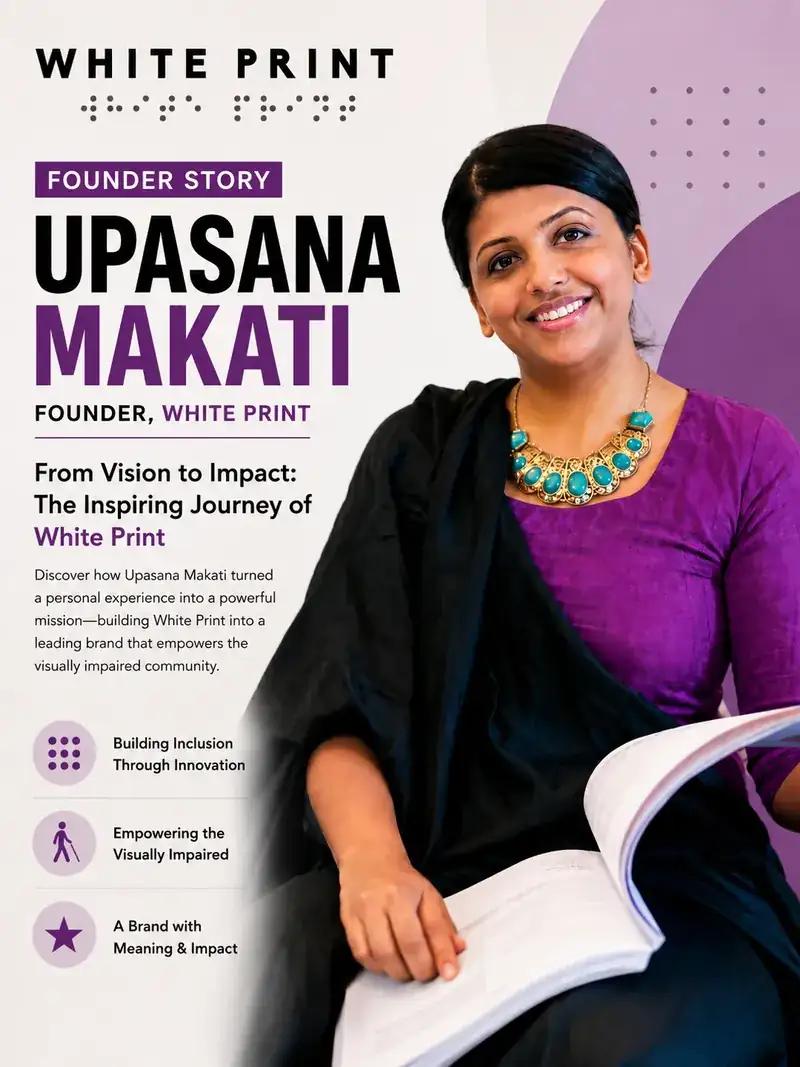 How Upasana Makati built White Print, India’s first English Braille lifestyle magazine