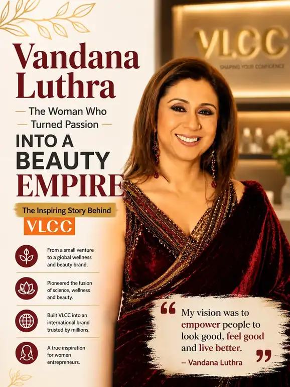 Vandana Luthra built VLCC into India’s biggest wellness chain, and sold a majority stake to Carlyle 34 years in