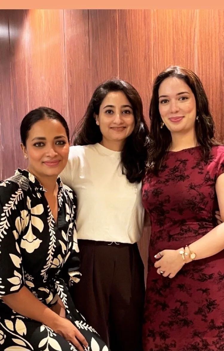 Sujata(right) with her team at YOBO Collective
