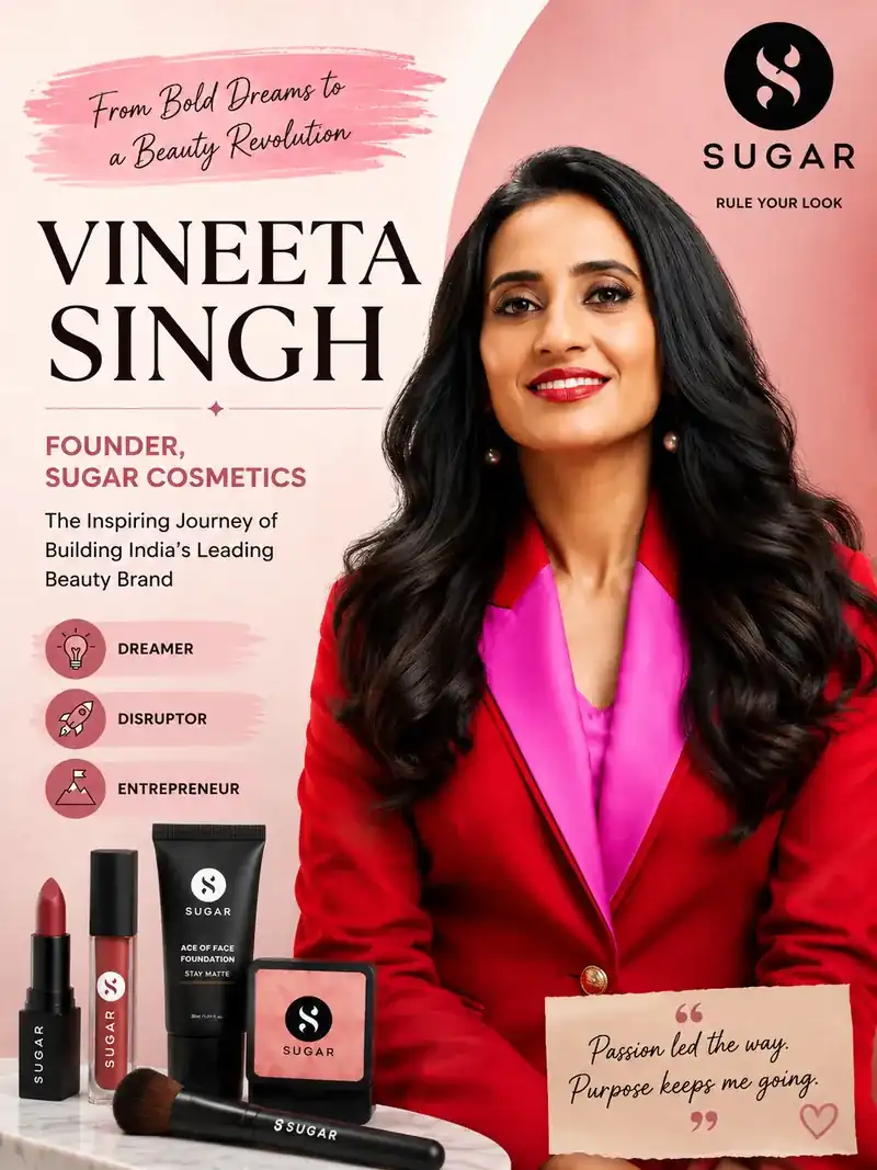 Vineeta Singh turned down a ₹1 crore offer, and built SUGAR Cosmetics